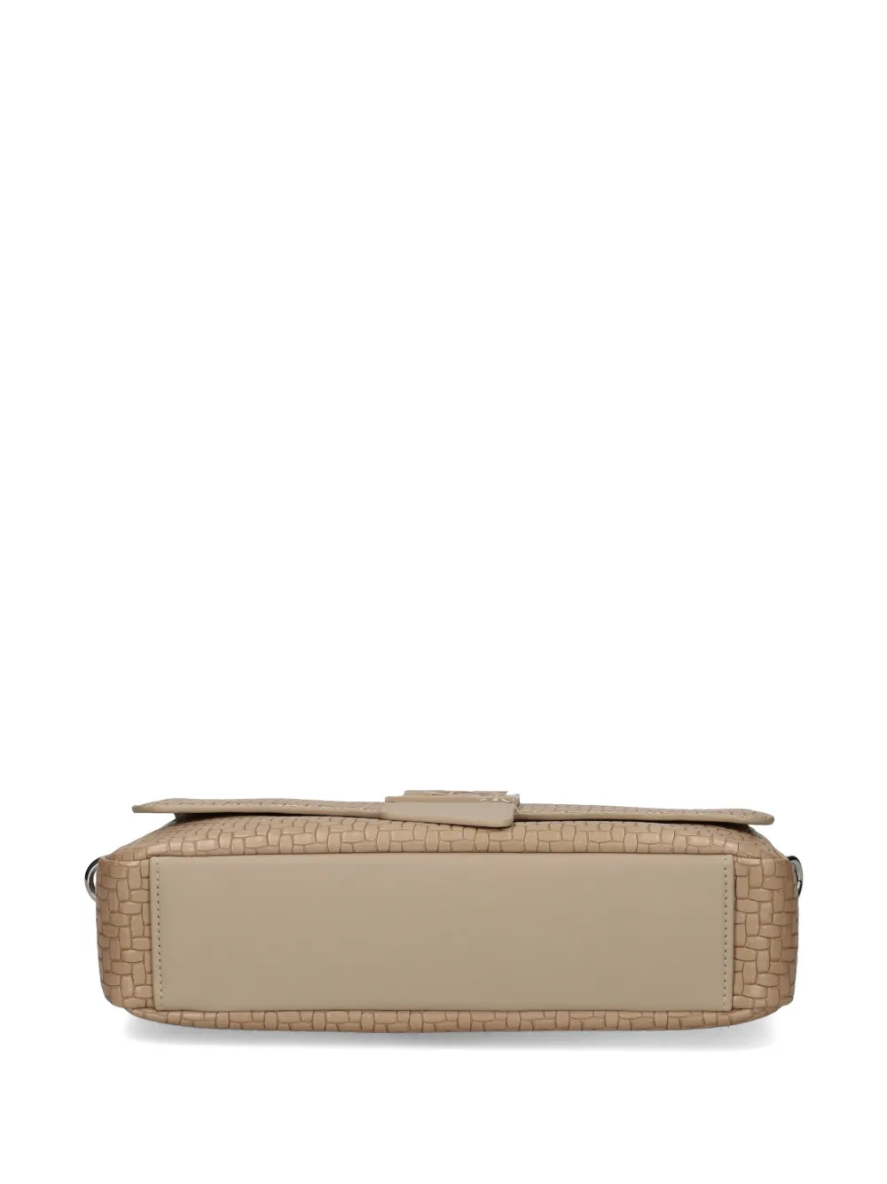 Armani Exchange Shopper met geweven vlak Beige