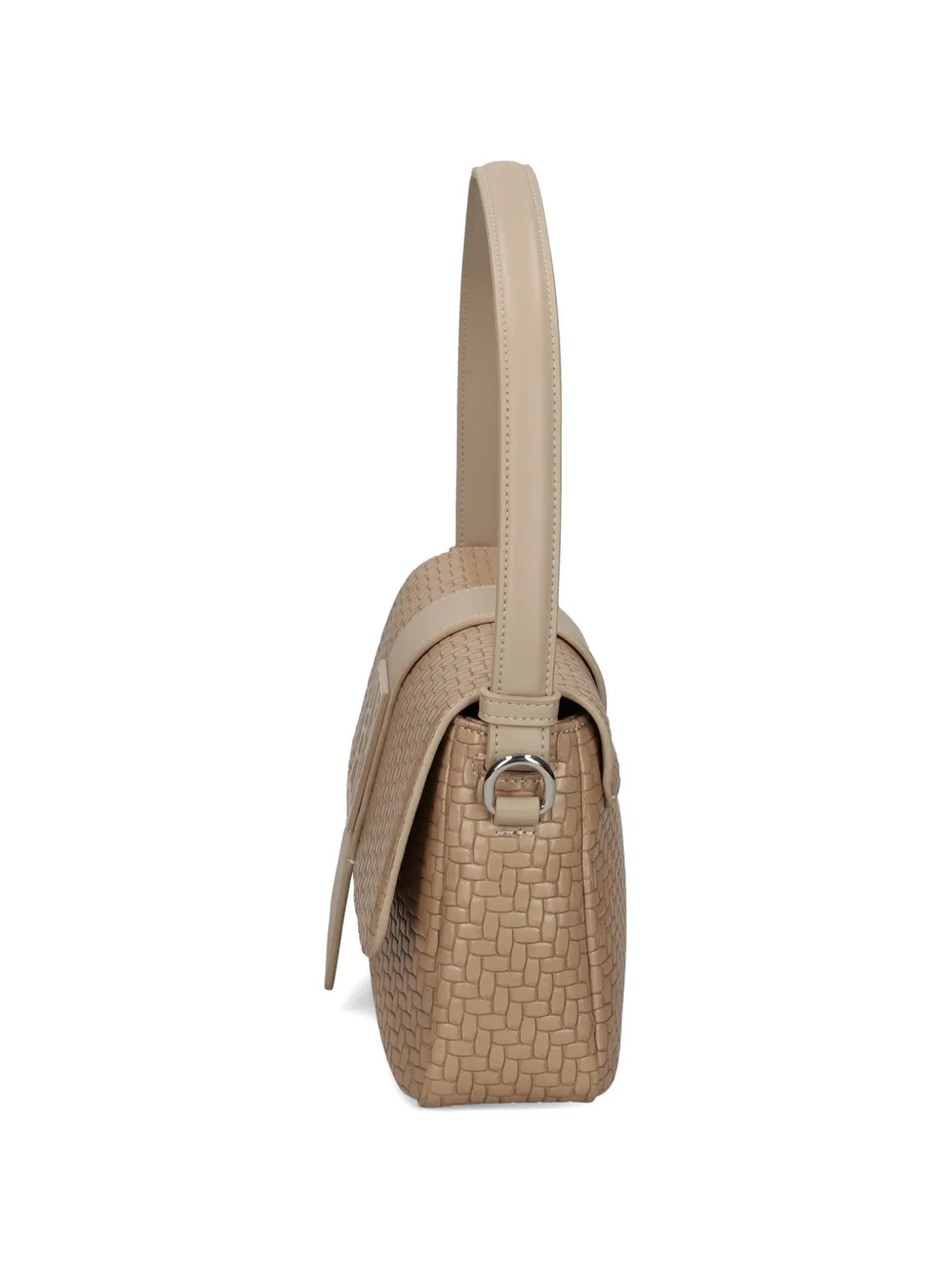 Armani Exchange Shopper met geweven vlak Beige