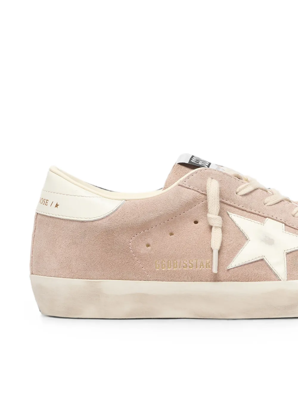 Golden Goose Super-Star suède sneakers met ster Roze