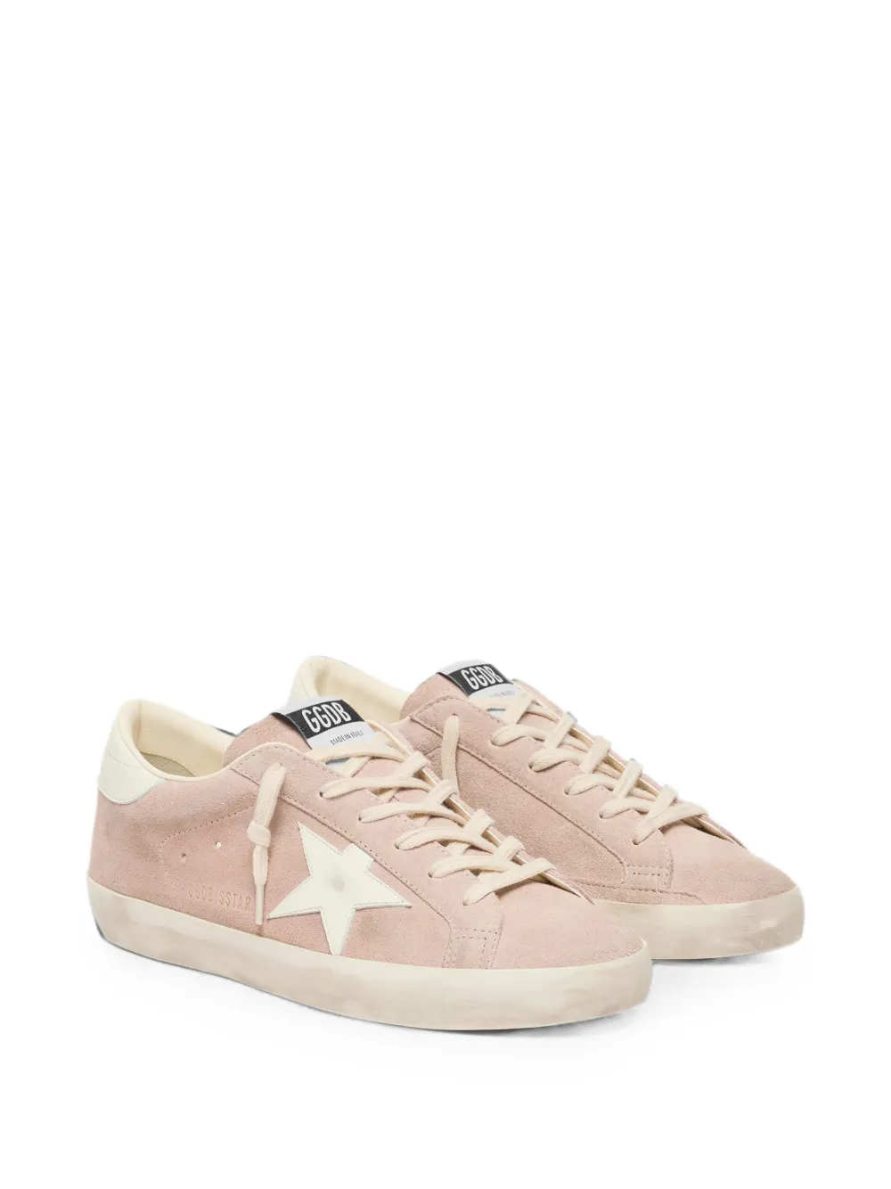 Golden Goose Super-Star suède sneakers met ster Roze