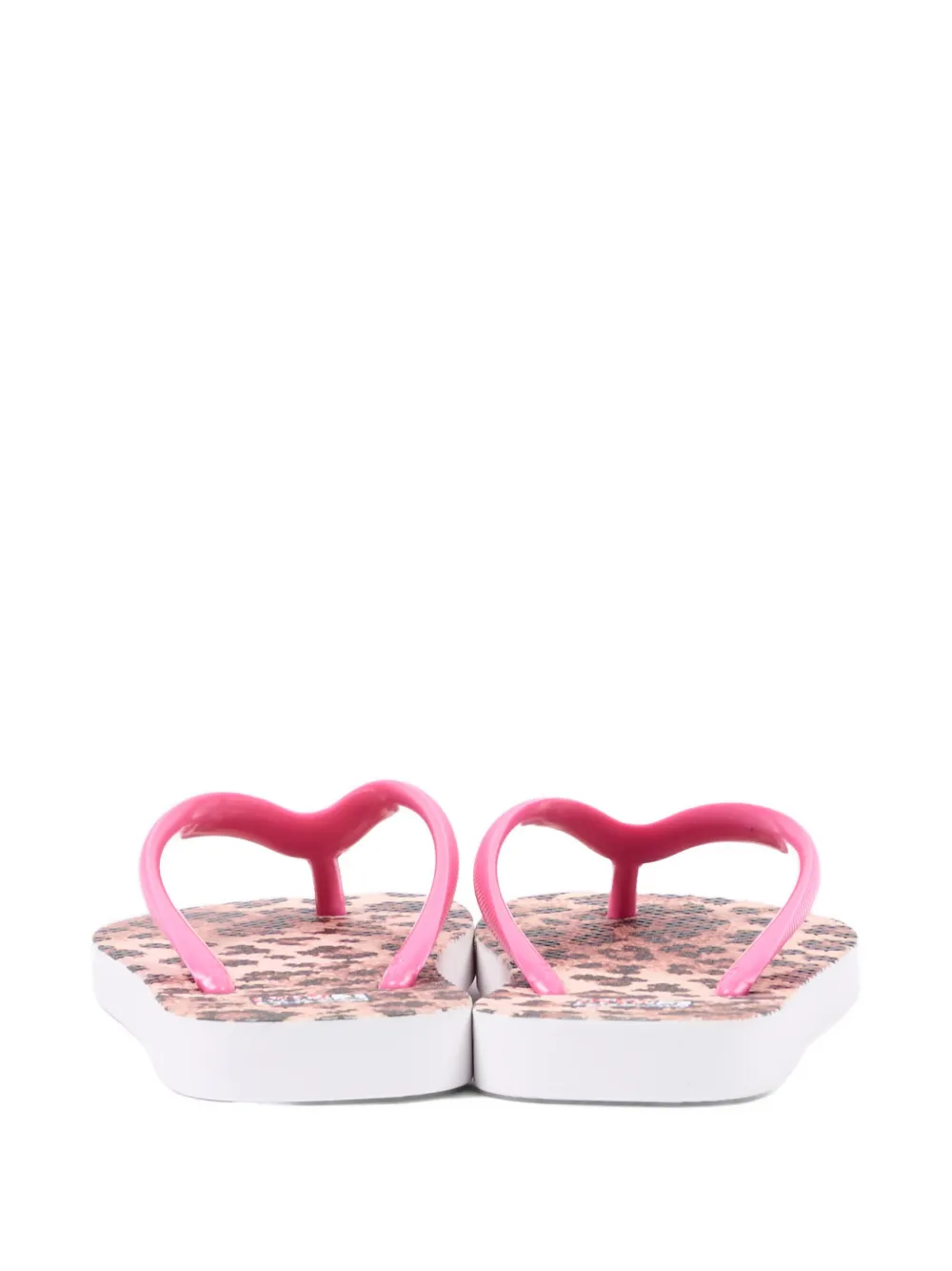 MC2 Saint Barth Kids Teenslippers met logoprint Bruin