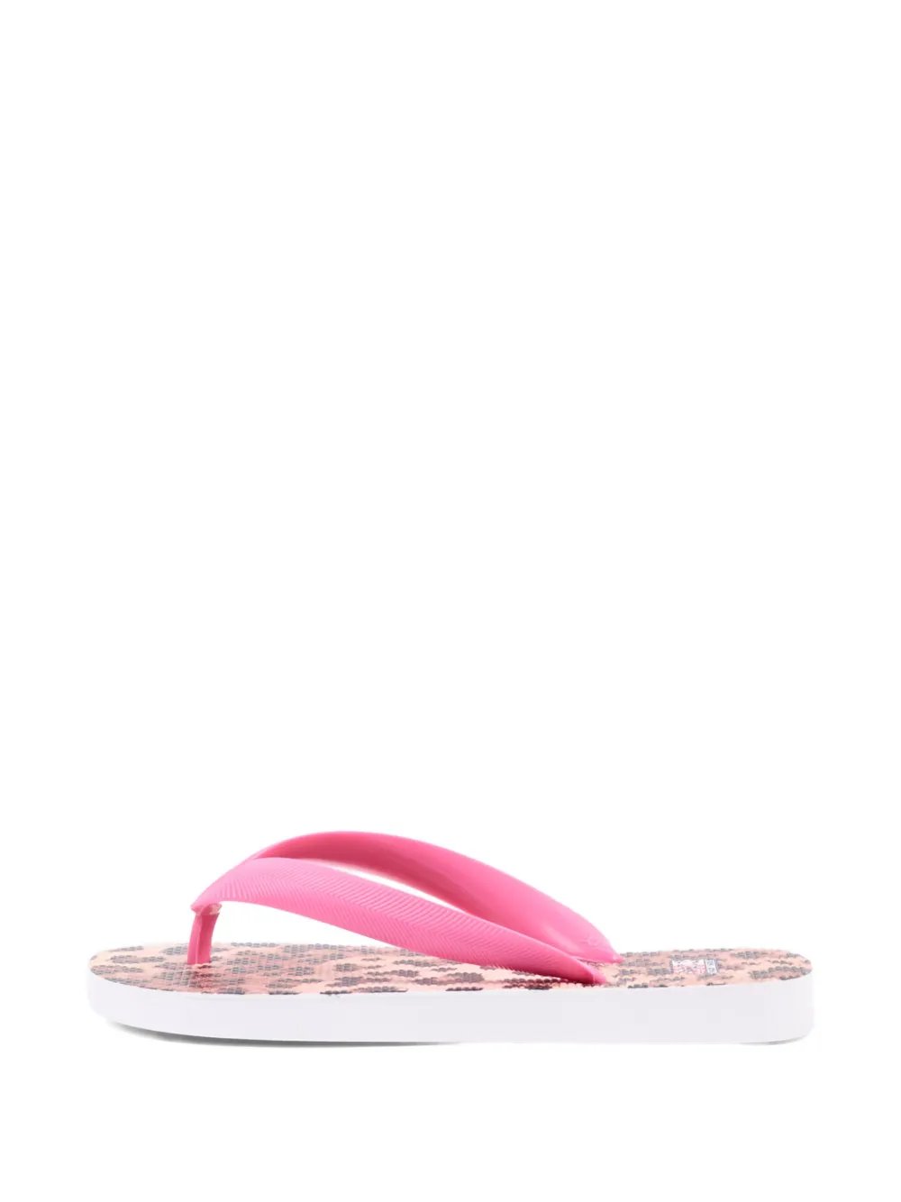 MC2 Saint Barth Kids Teenslippers met logoprint Bruin