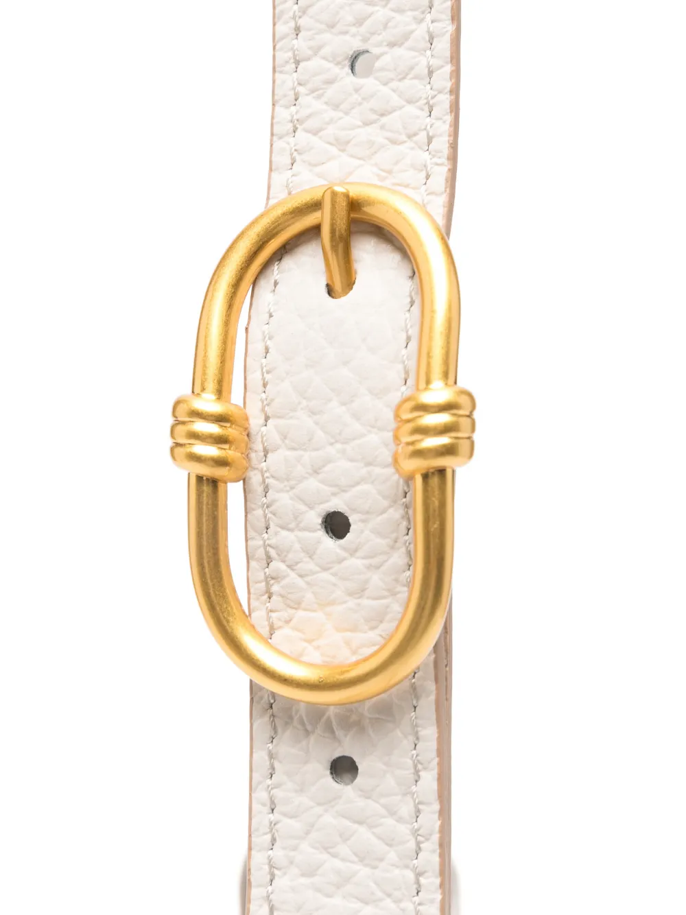 GIANNI CHIARINI Selena schoudertas van bewerkt leer Beige
