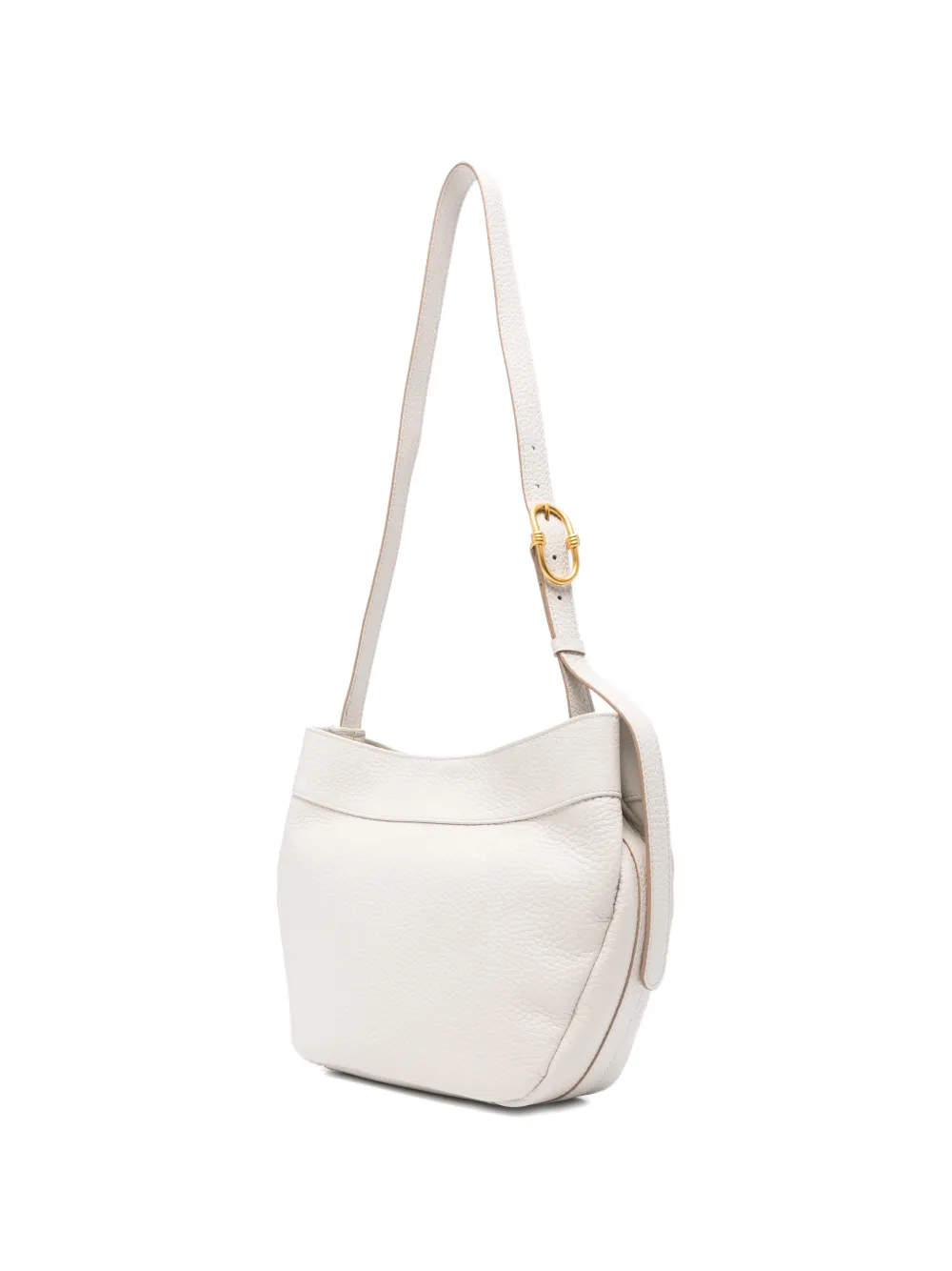 GIANNI CHIARINI Selena schoudertas van bewerkt leer Beige