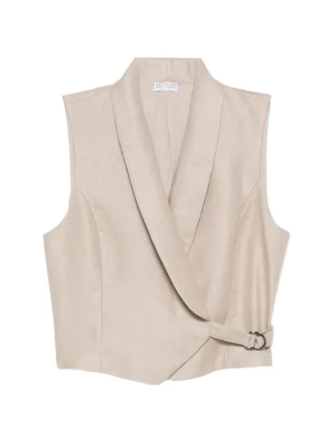 Brunello Cucinelli buckle-fastening waistcoat