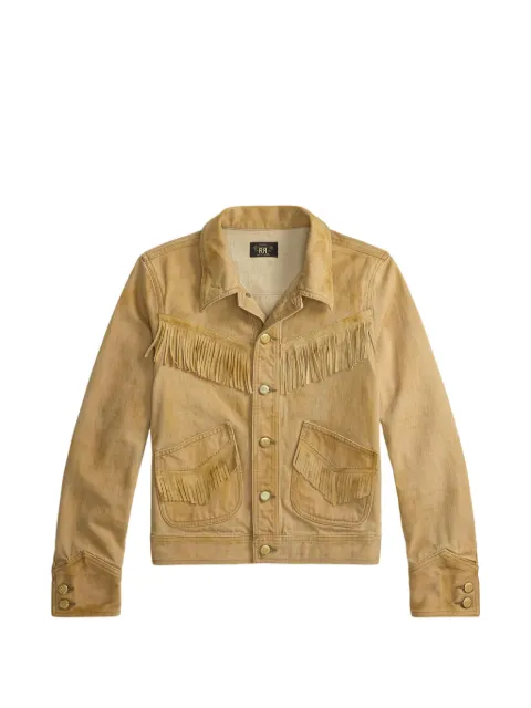 Ralph Lauren RRL chamarra con ribete en fleco
