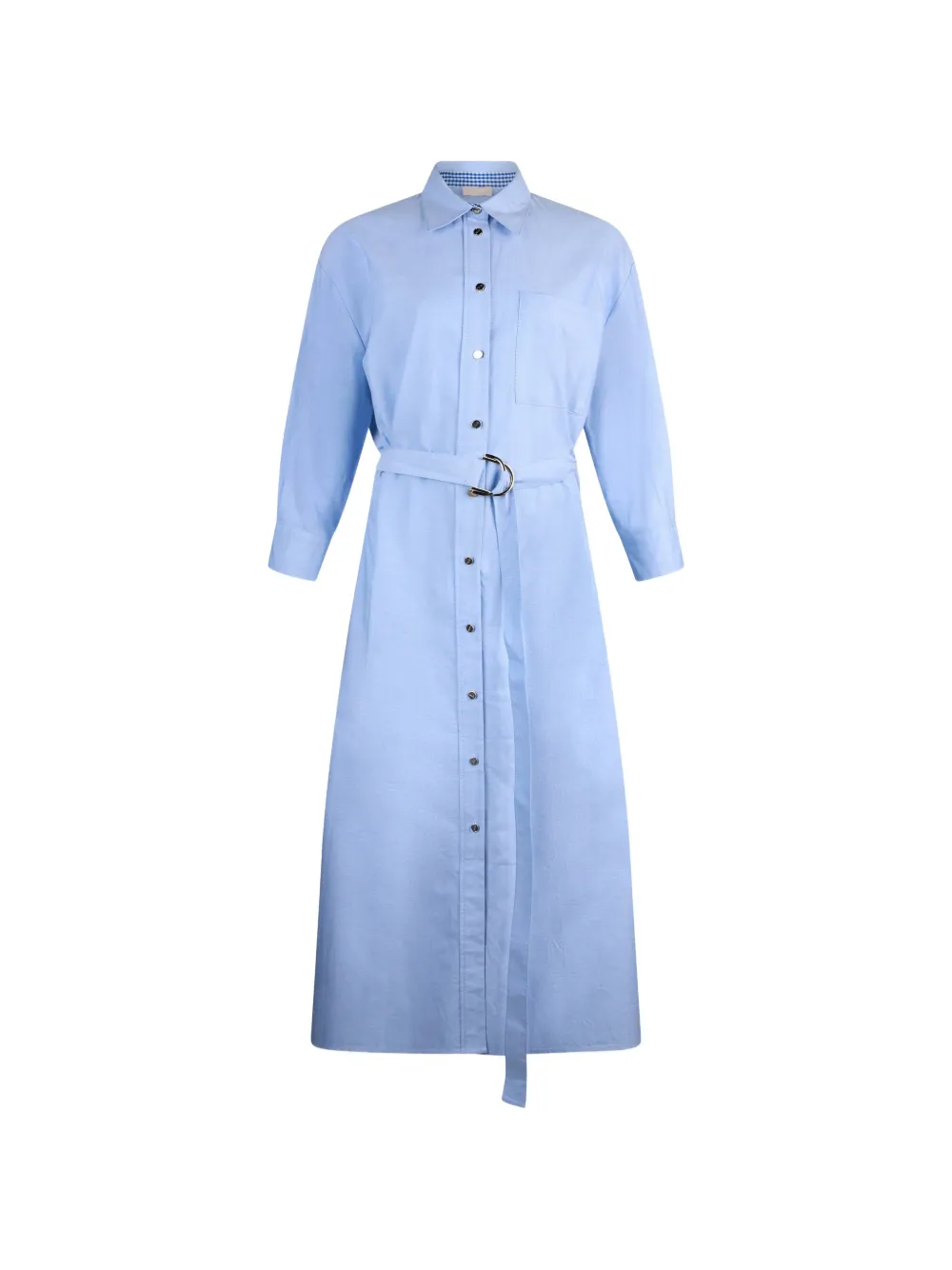 LIU JO patch-pocket belted midi shirt dress - Blau
