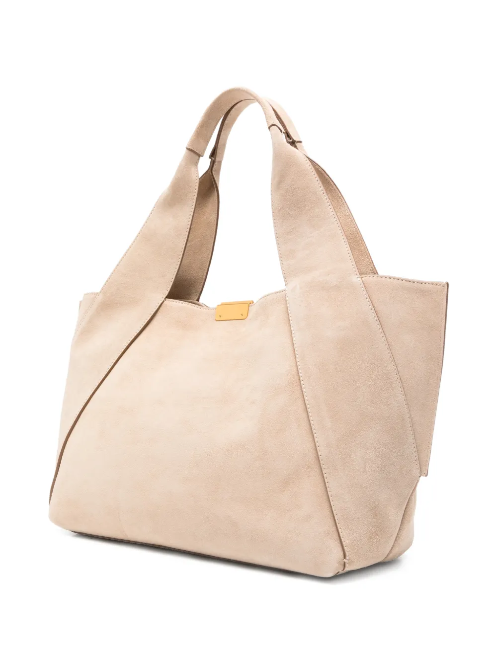 GIANNI CHIARINI Vivi suède shopper Beige