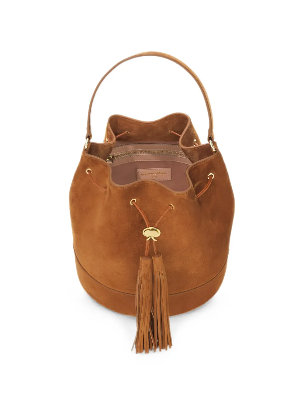 Gianvito Rossi Sienna 22 Bucket Bag in Brown, view 3