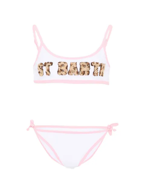 MC2 Saint Barth Kids lettering bikini