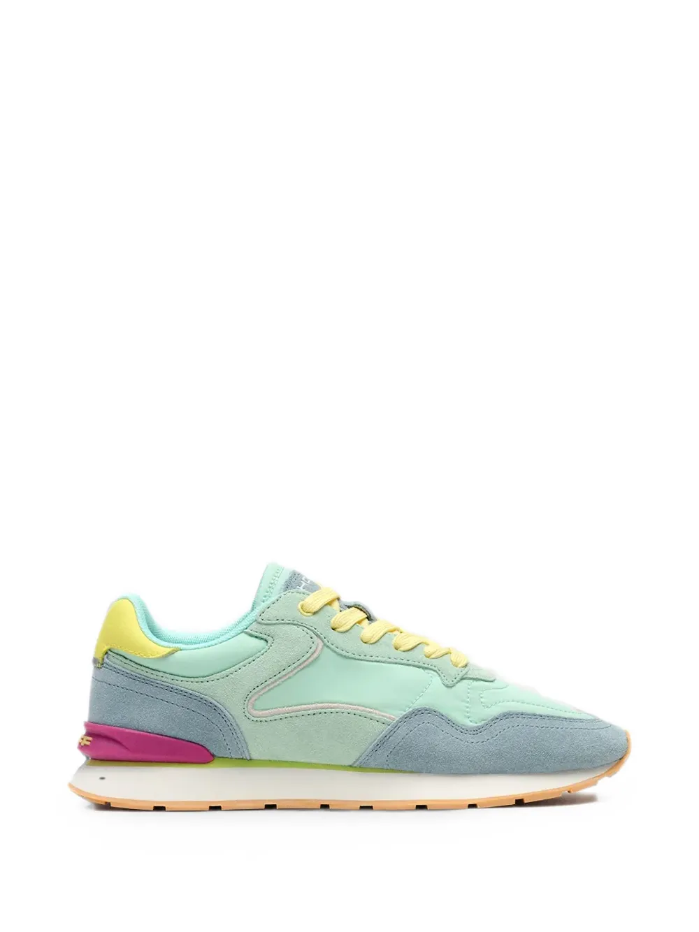 Hoff City Dopamine panelled suede-trim sneakers - Grün
