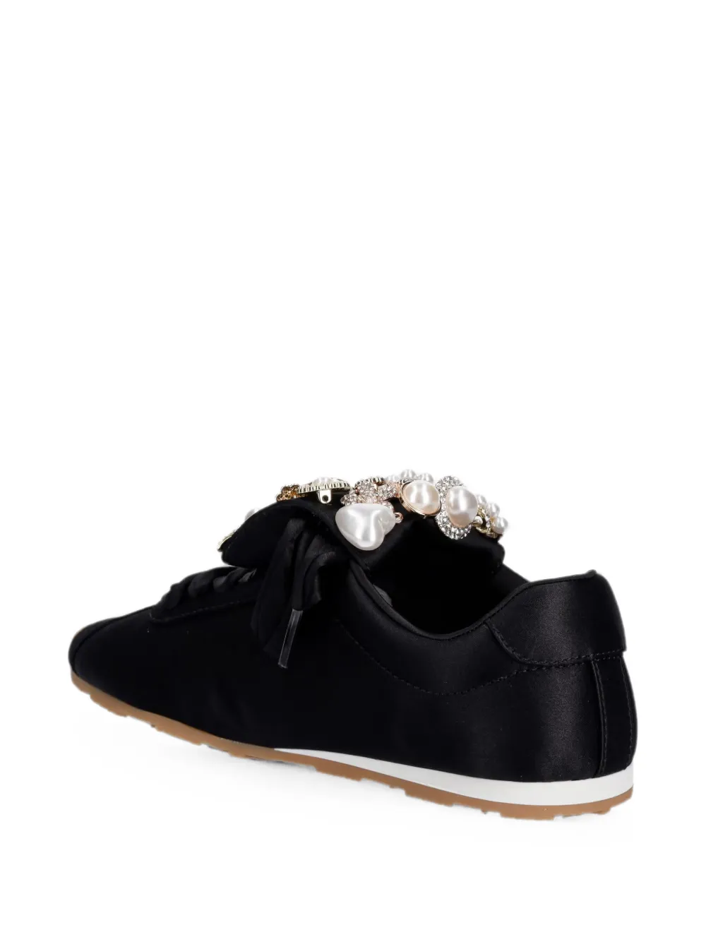 Jeffrey Campbell Shelter sneakers verfraaid met kristallen en imitatieparels Zwart