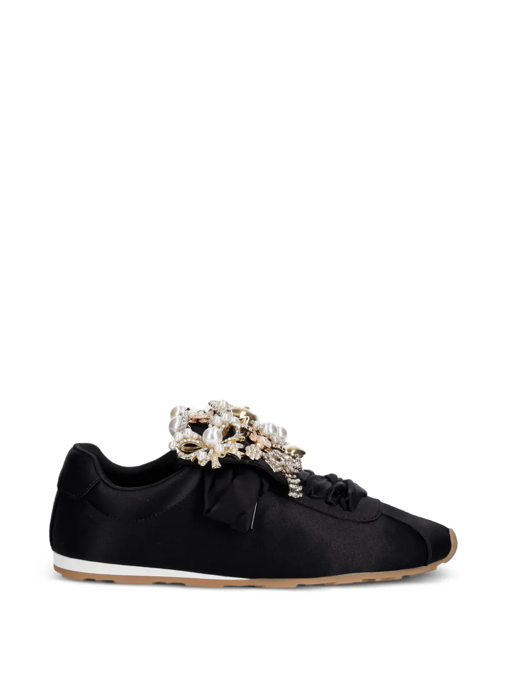 Jeffrey Campbell Shelter sneakers verfraaid met kristallen en imitatieparels Zwart