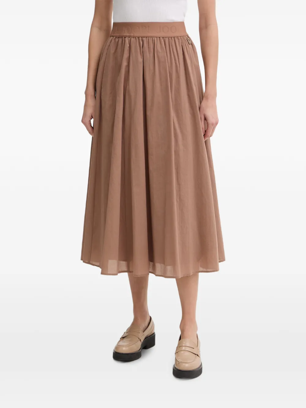 Joop! Sedef A-Line midi skirt - Marrone