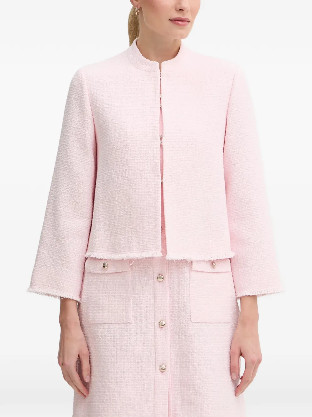Joop Judit Tweed Jacket In Pink
