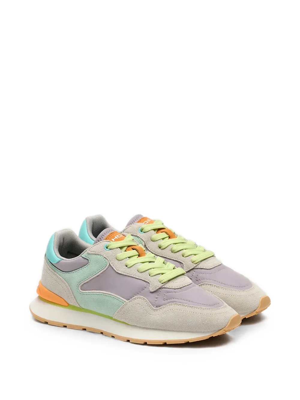 Hoff City Dopamine panelled suede-trim sneakers Paars