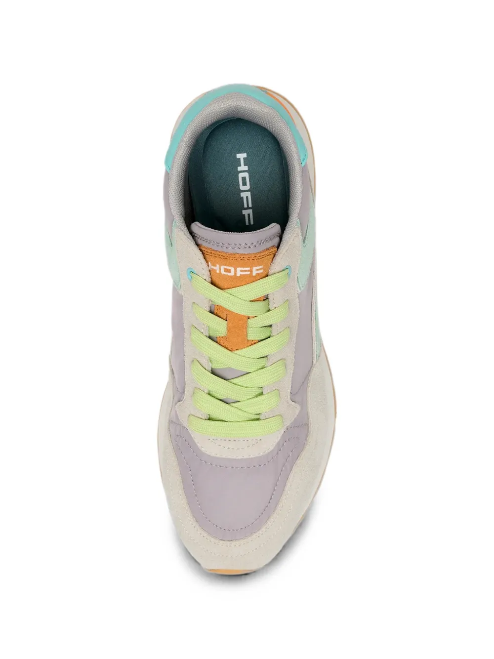 Hoff City Dopamine panelled suede-trim sneakers Paars