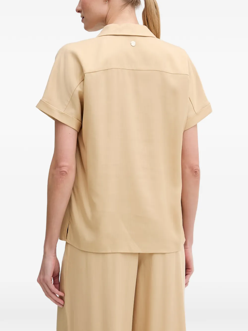 Joop! Top met korte mouwen en V-hals Beige