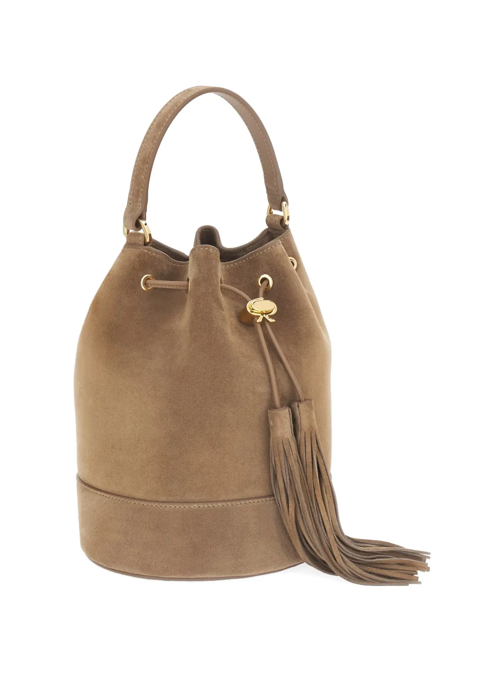 Gianvito Rossi Sienna bucket-tas met kwastje Beige