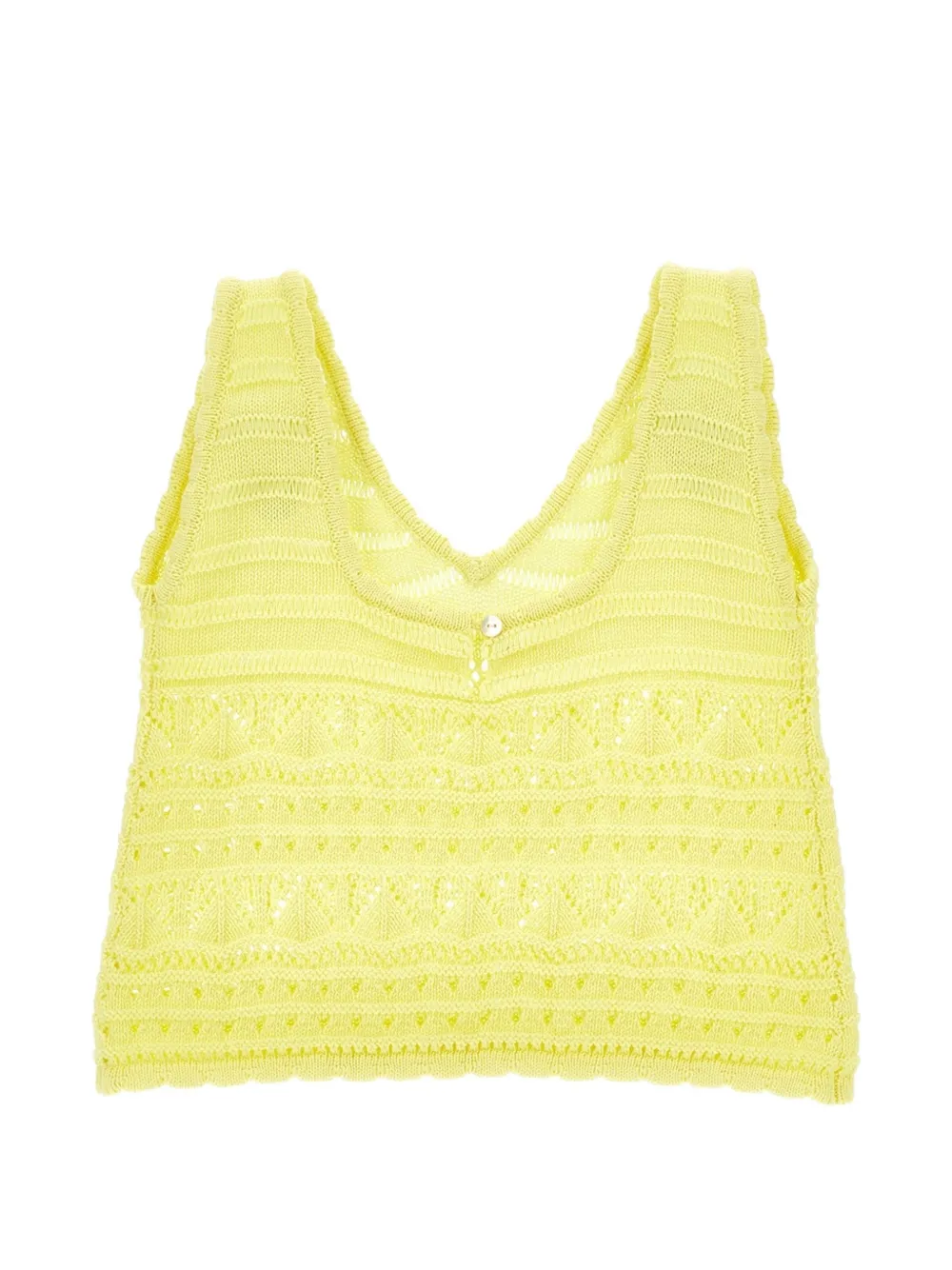 Ermanno Scervino Junior Top met V-hals Geel