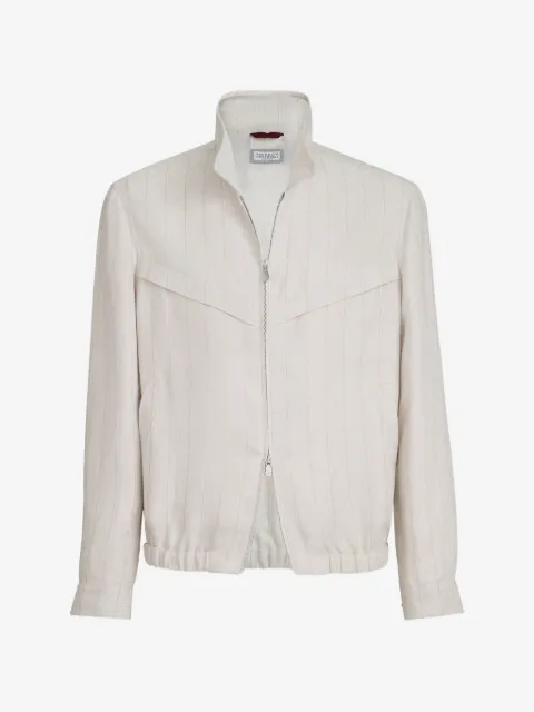 Brunello Cucinelli chamarra de ropa para exterior con motivo chevron