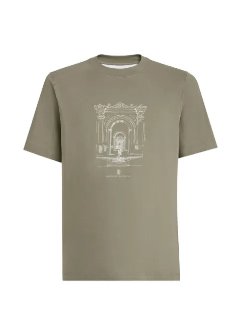 Brunello Cucinelli playera con estampado