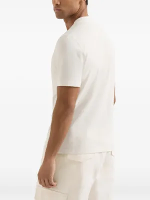 cotton jersey crew neck T-shirt with print 5