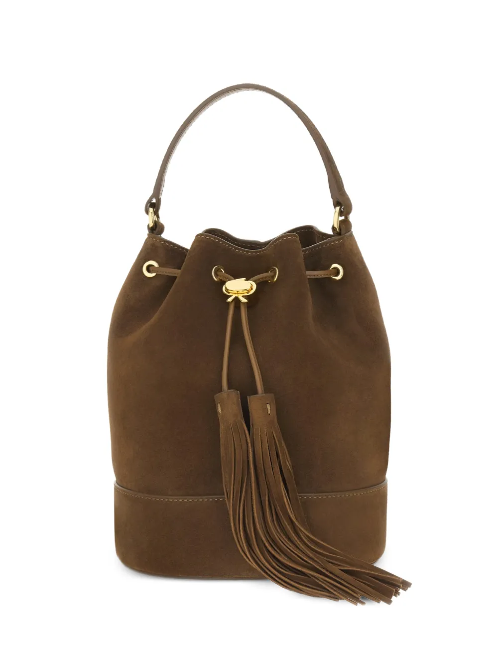 Gianvito Rossi Sienna tassel-detail bucket bag - Marrone