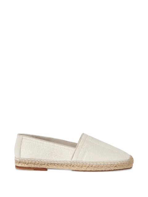 Brunello Cucinelli techno raffia and suede espadrilles with piping
