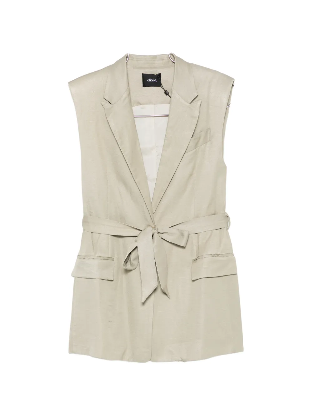 DIXIE belted sleeveless suit - Verde