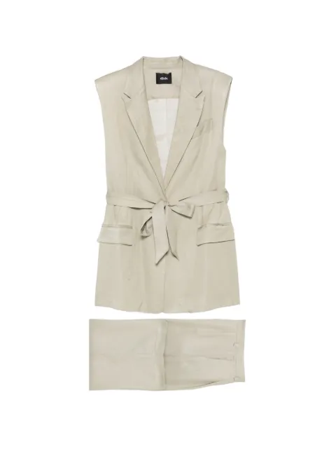DIXIE belted sleeveless suit