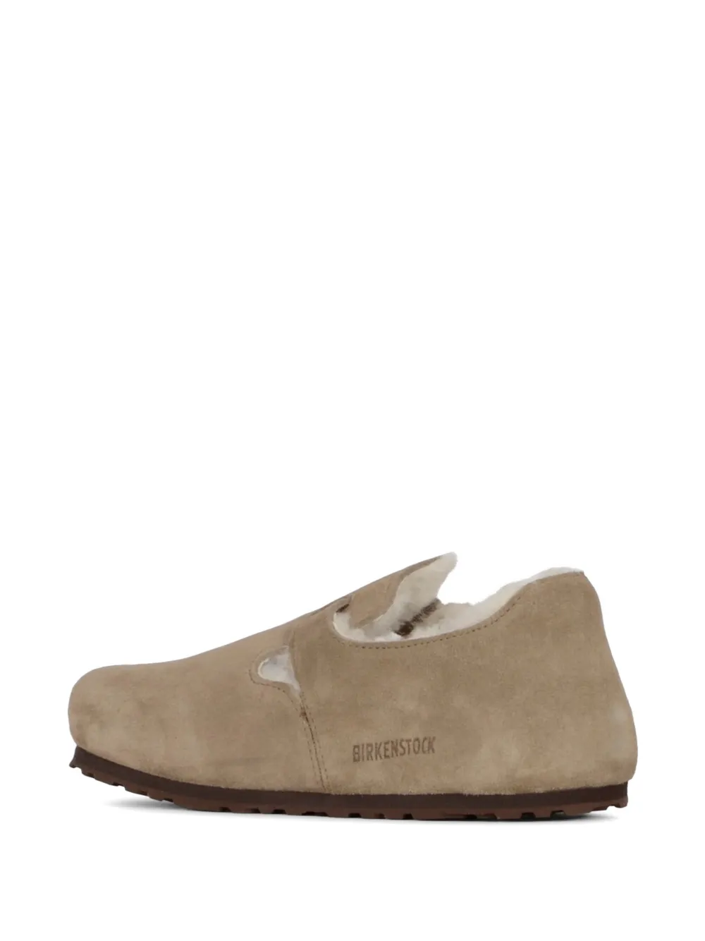 Birkenstock London buckle-fastening shearling-lined loafers Beige