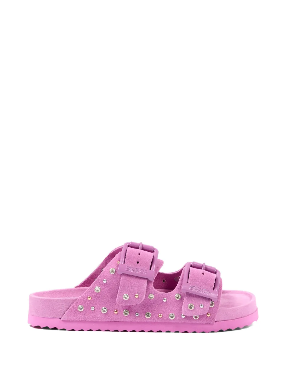 Colors Of California buckle embellished sandals Roze