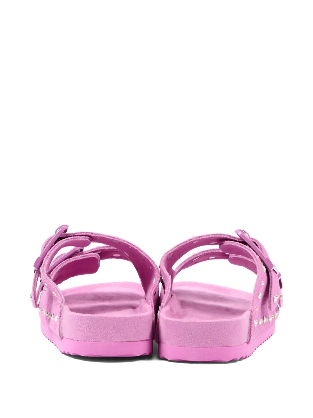 Colors Of California buckle embellished sandals Roze