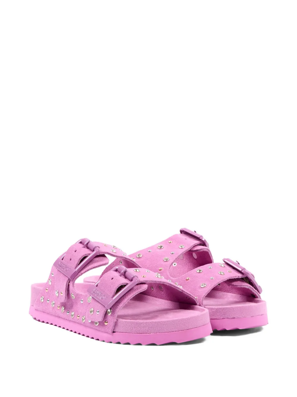 Colors Of California buckle embellished sandals - Rosa