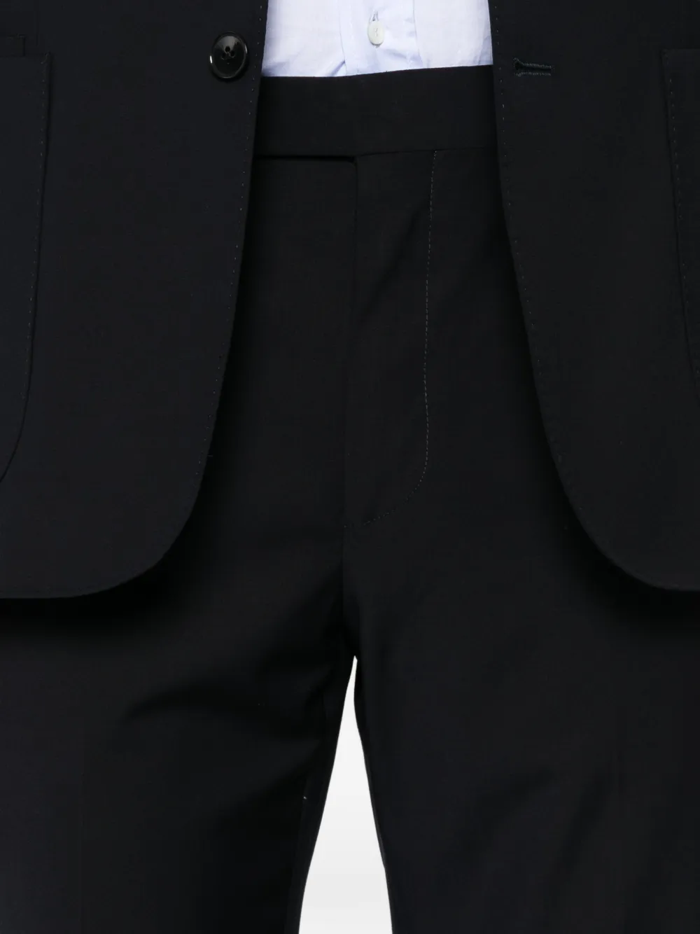 Zegna Pak met enkele rij knopen Zwart