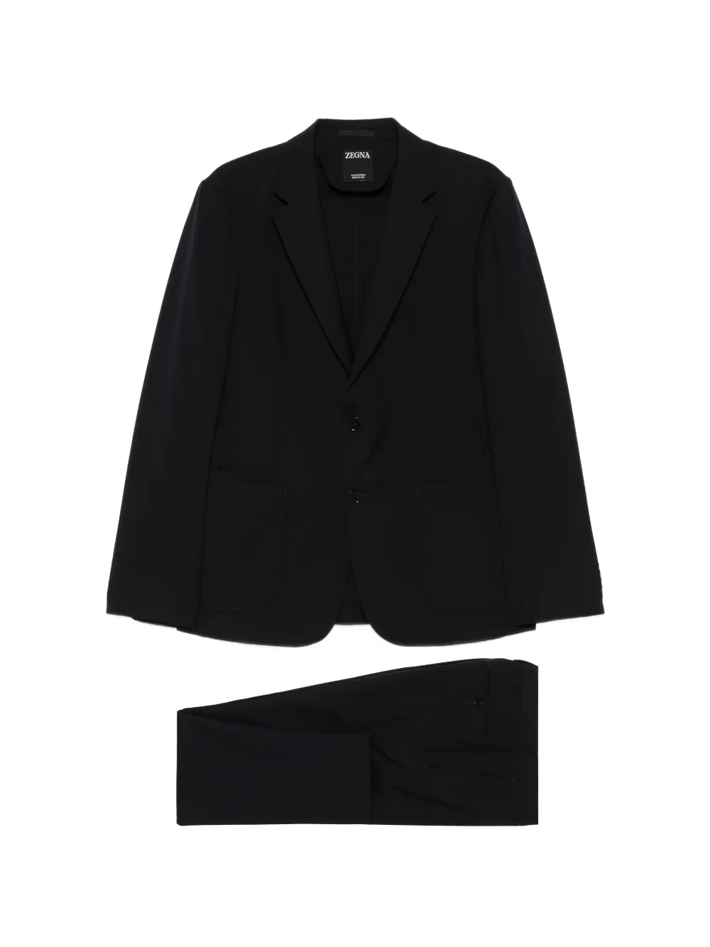 Zegna single-breasted suit - Nero
