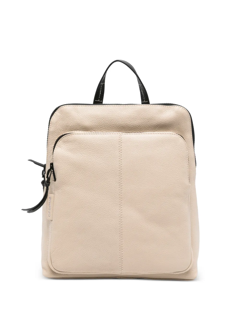 cromia Savana Street grained leather backpack - Toni neutri