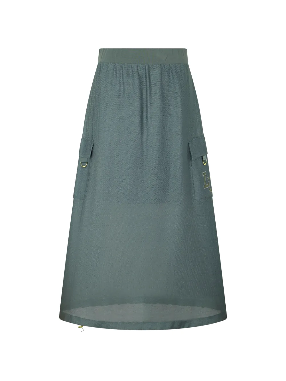LIU JO patch-pocket maxi skirt - Verde