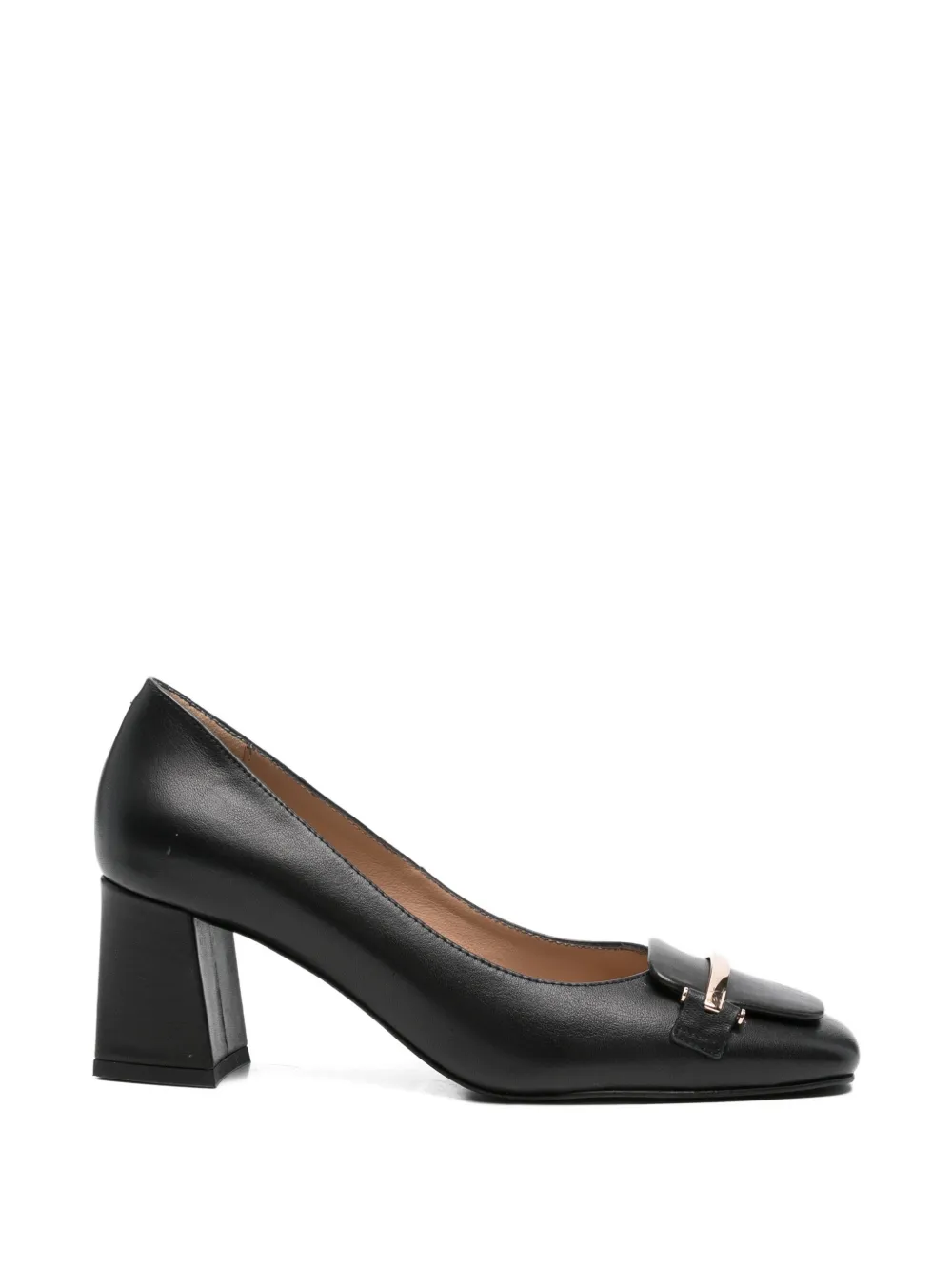 SERGIO MORETTI FIRENZE Pumps met vierkante neus Zwart