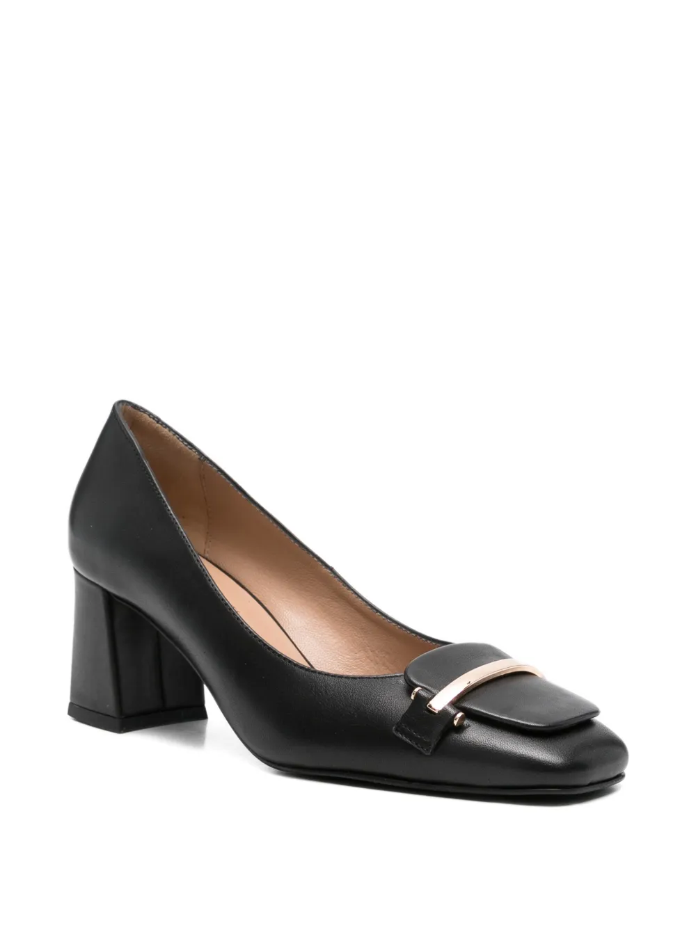 SERGIO MORETTI FIRENZE Pumps met vierkante neus Zwart
