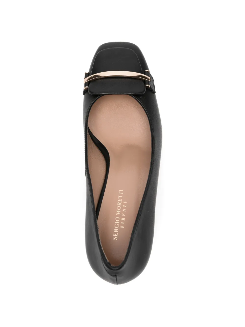 SERGIO MORETTI FIRENZE Pumps met vierkante neus Zwart