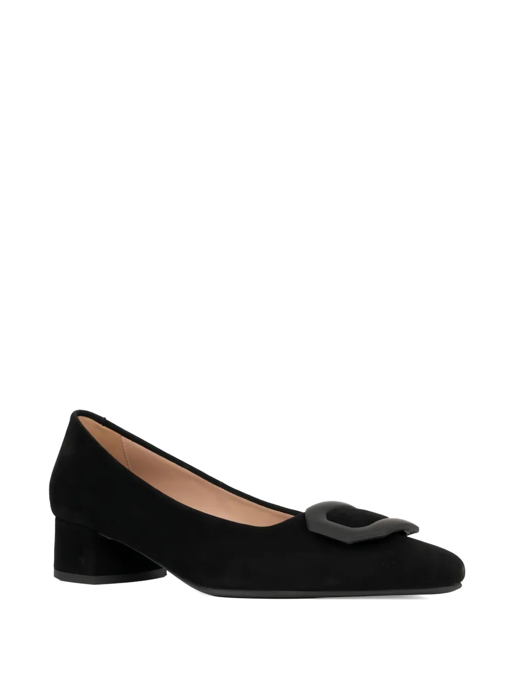 SERGIO MORETTI FIRENZE buckle-detail block-heel pumps Zwart