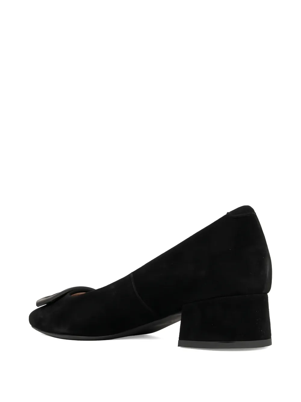 SERGIO MORETTI FIRENZE buckle-detail block-heel pumps Zwart