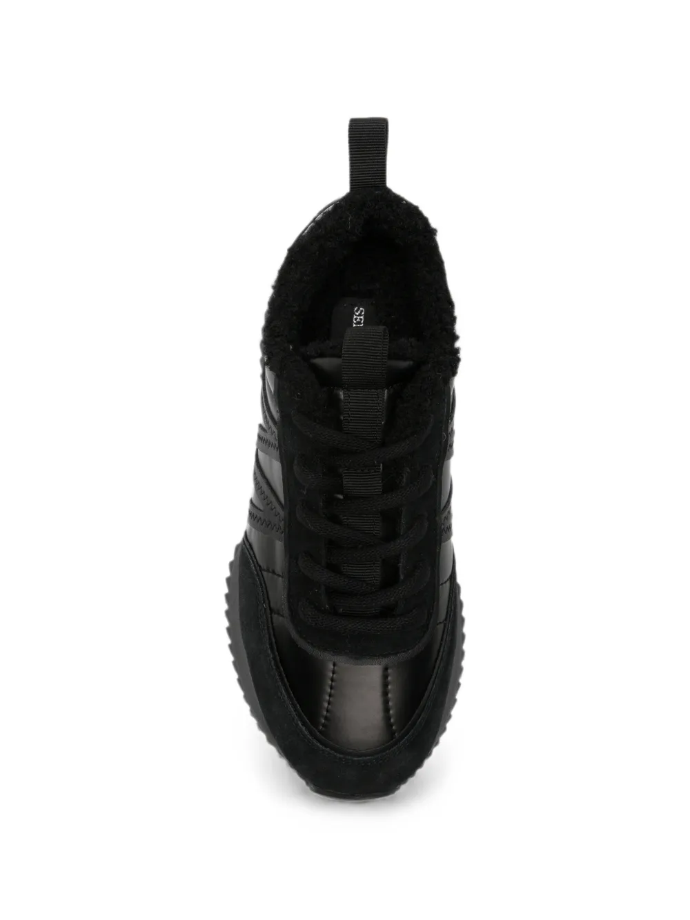 SERGIO MORETTI FIRENZE Sneakers met lammy voering en vlakken Zwart