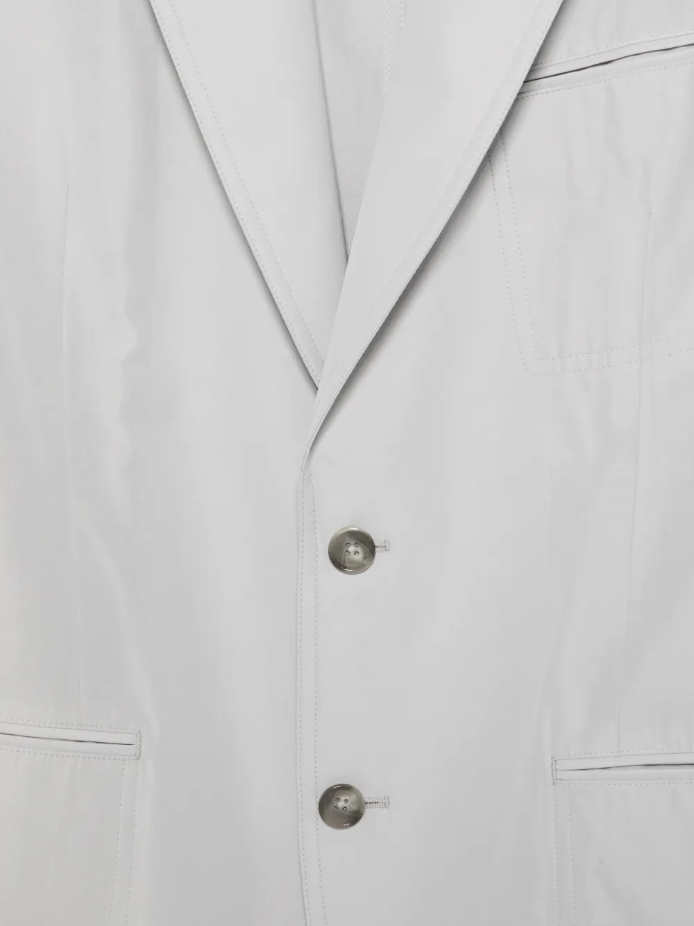 TOM FORD Blazer met gekerfde revers Grijs