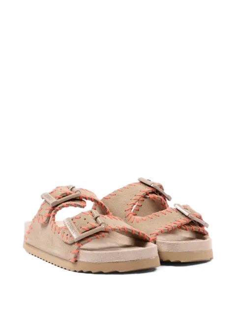 Colors Of California buckle stitched leather sandals
