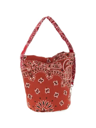 Call It By Your Name Seau bandana-print Bucket Bag | Red | FARFETCH AE