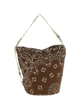 Call It By Your Name Seau bandana-print Bucket Bag | Brown