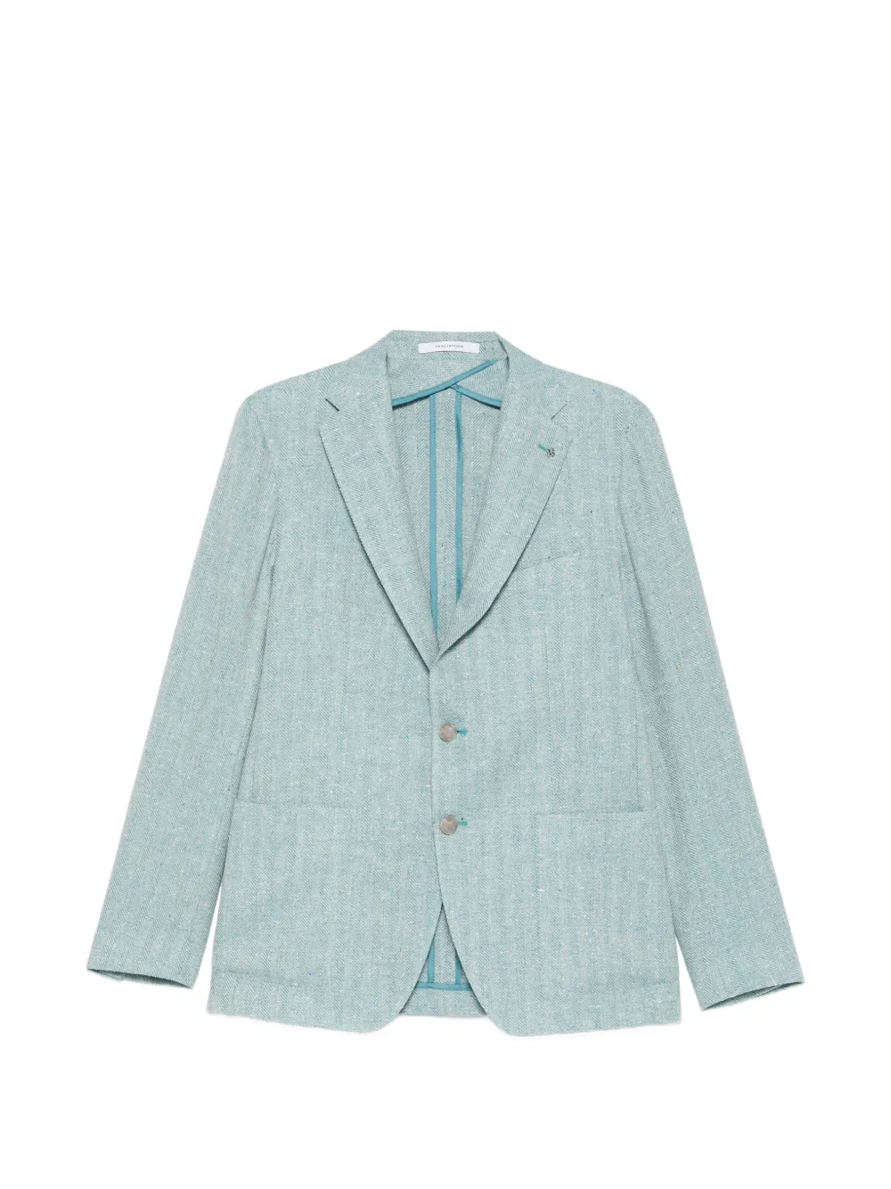 Tagliatore herringbone-pattern blazer - Blu